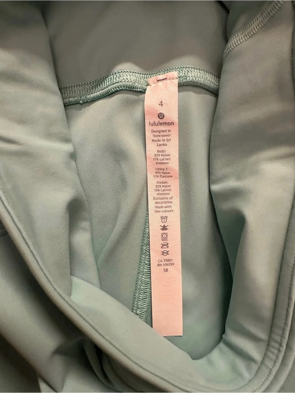 Lululemon Blue On Pace Short 10” Washed Marsh Size 4 NWOT